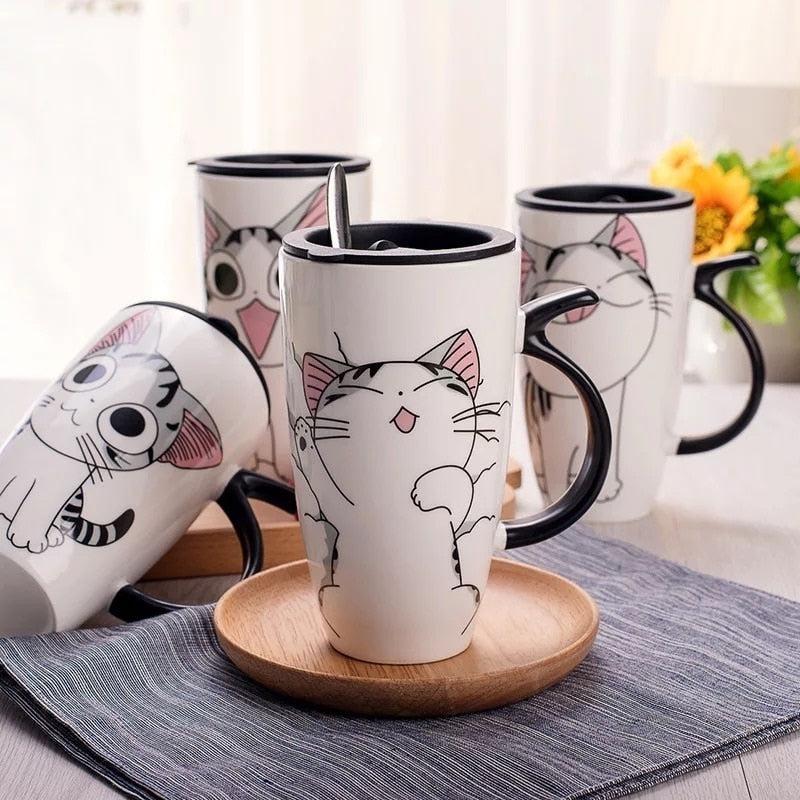 Large Cat Ceramic Mug