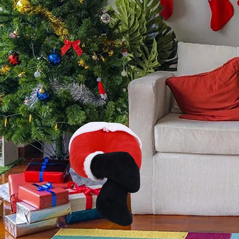 Santa Claus Legs Plush Christmas Tree Decoration