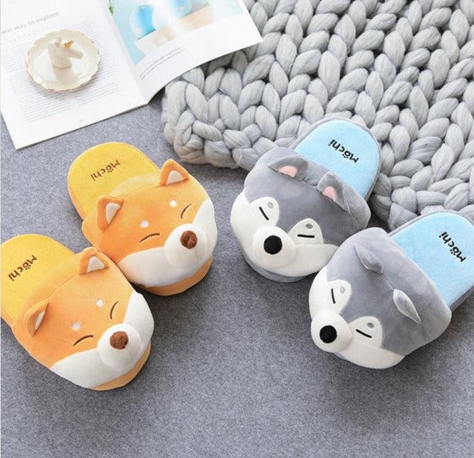 Shiba Inu & Husky Slippers