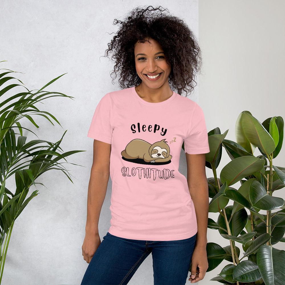 Sleepy Slothitude Unisex T-Shirt