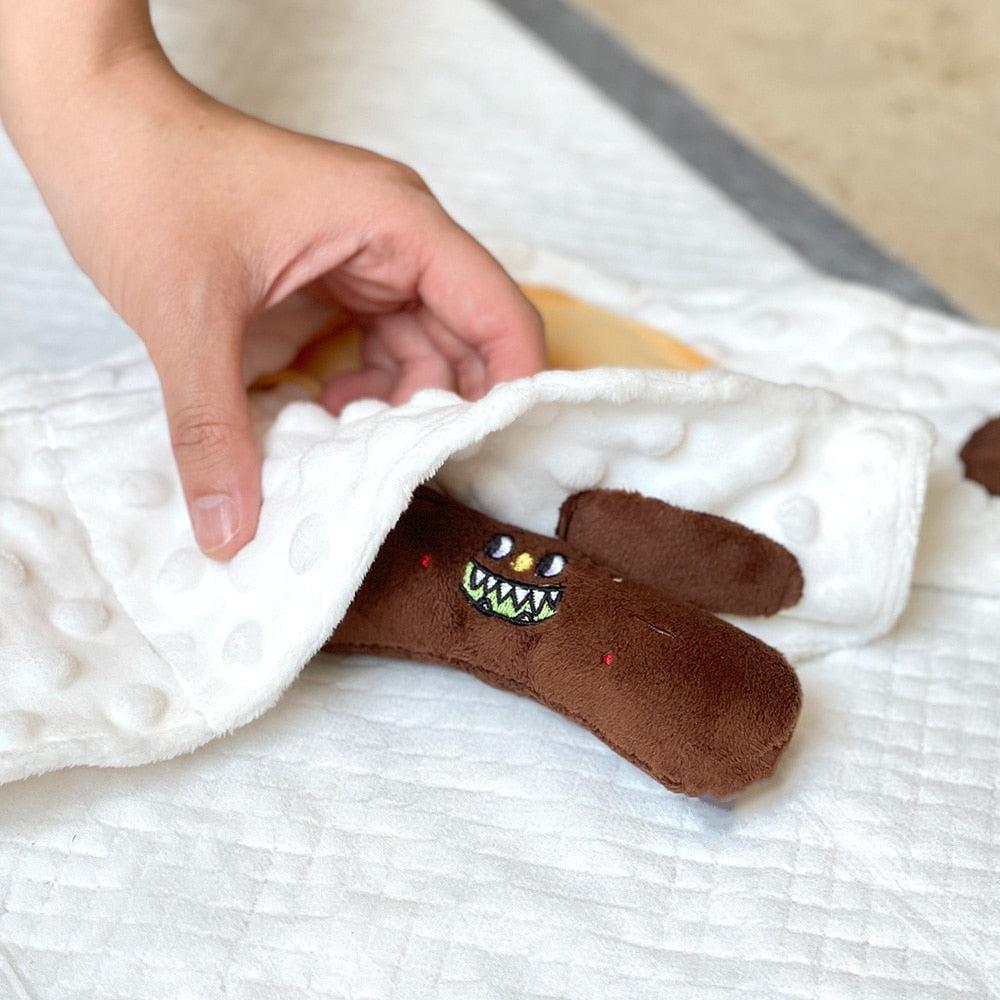 Toilet Paper Plush Dog Toy