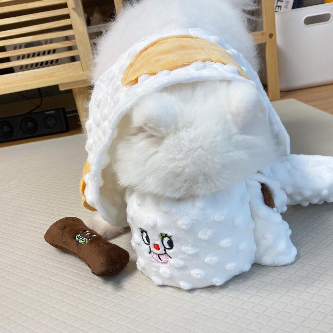 Toilet Paper Plush Dog Toy