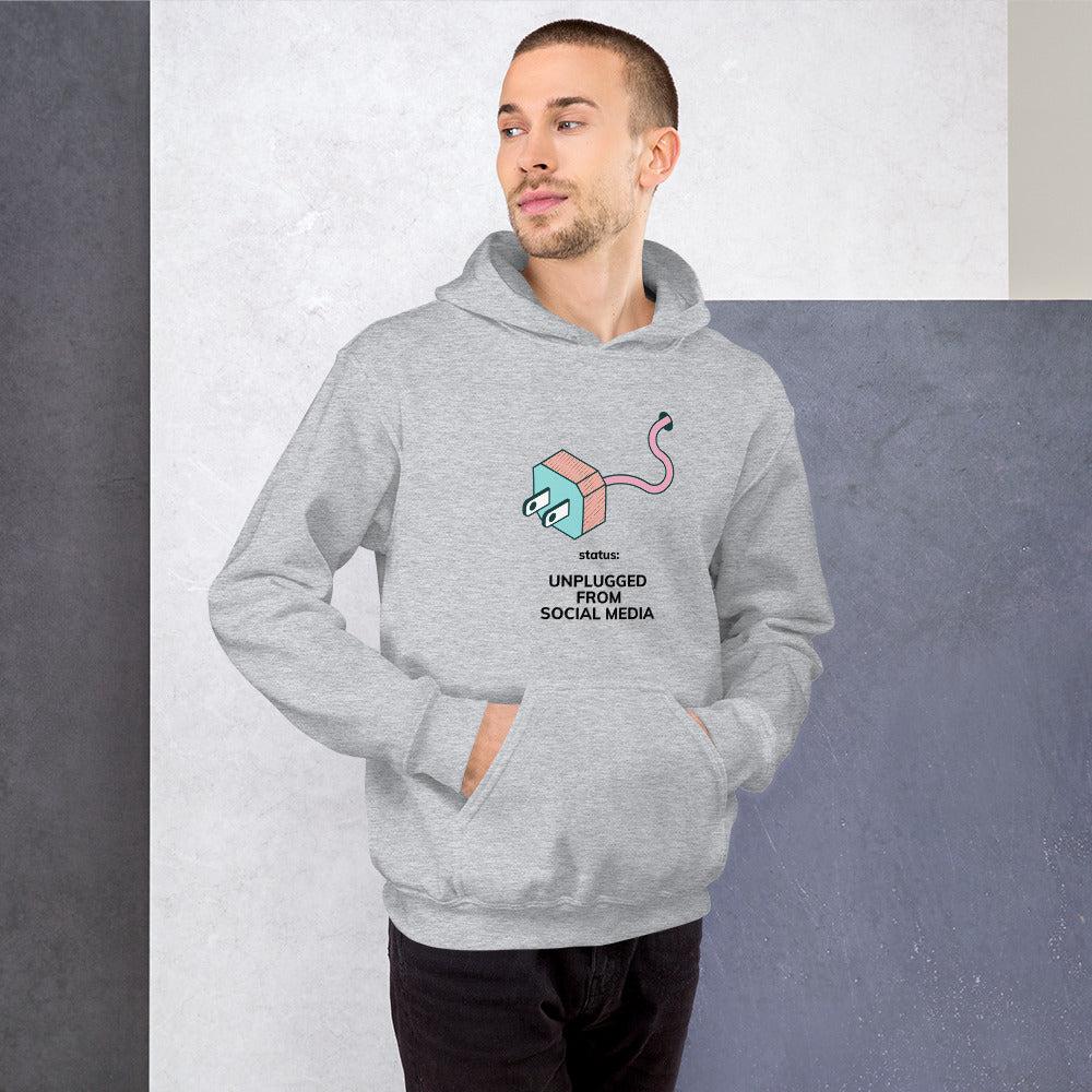 Unplugged From Social Media Unisex Hoodie