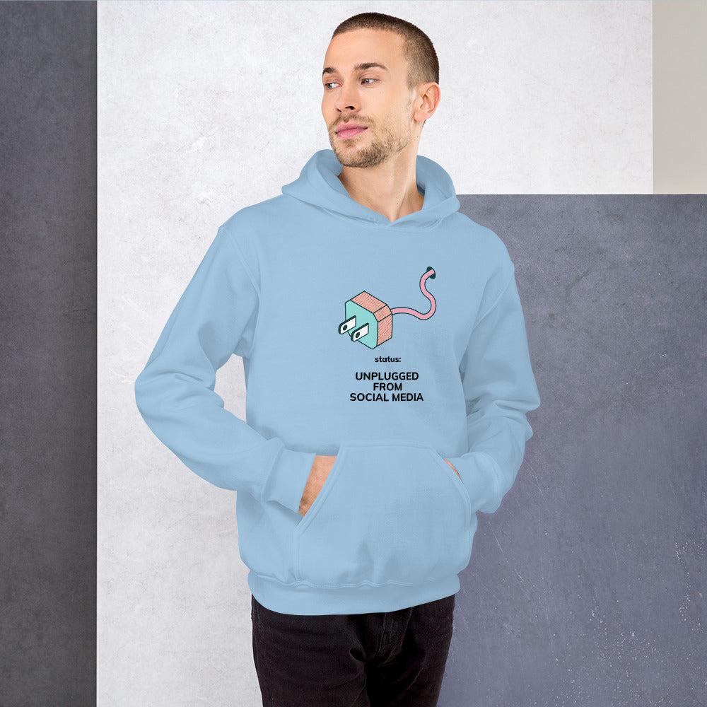Unplugged From Social Media Unisex Hoodie
