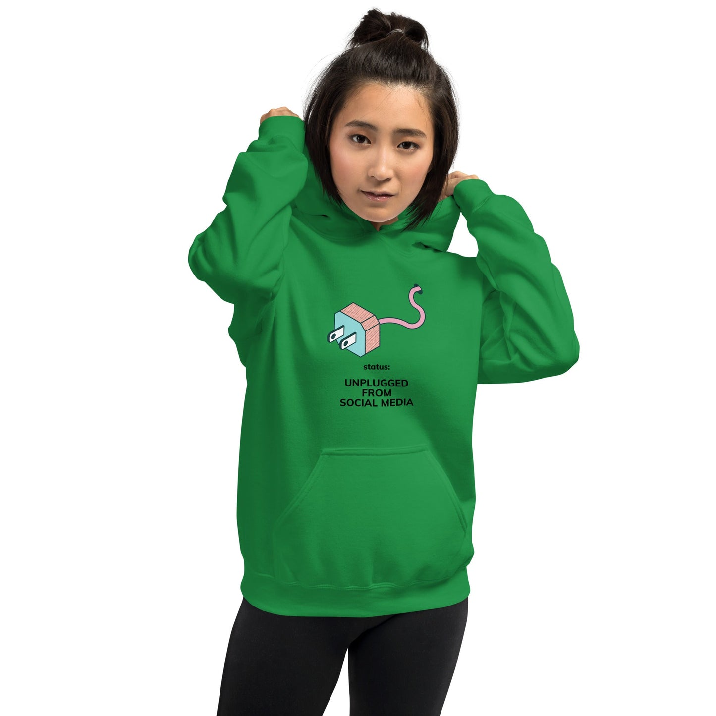 Unplugged From Social Media Unisex Hoodie