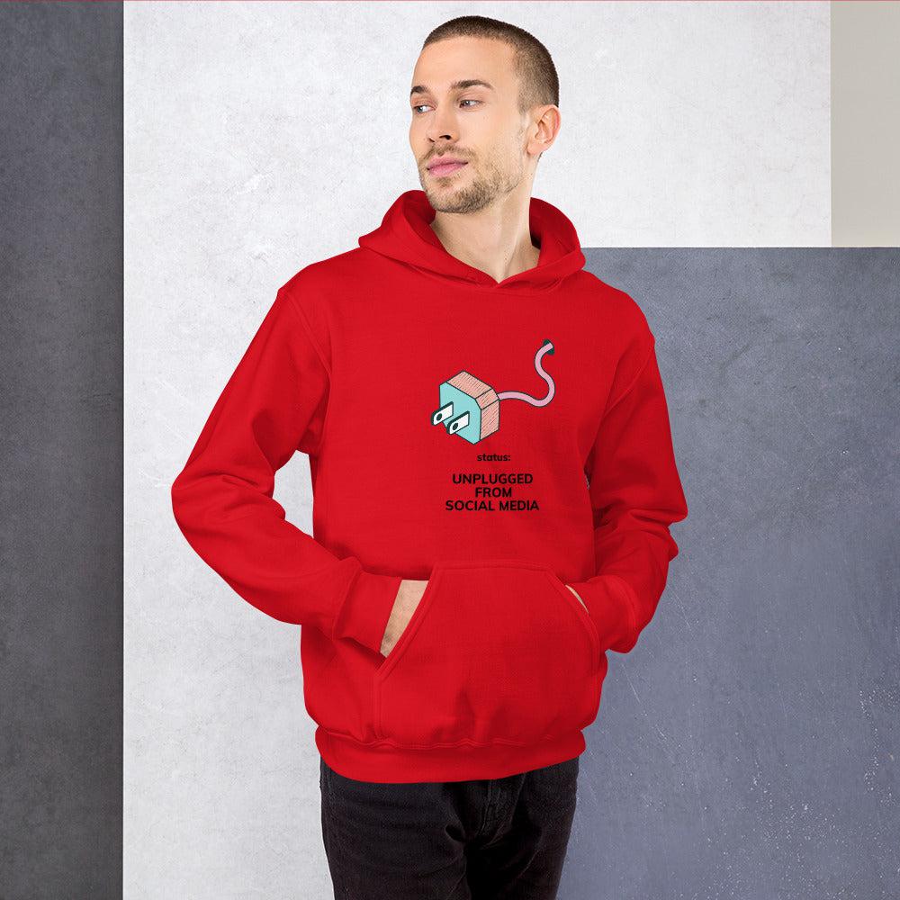 Unplugged From Social Media Unisex Hoodie