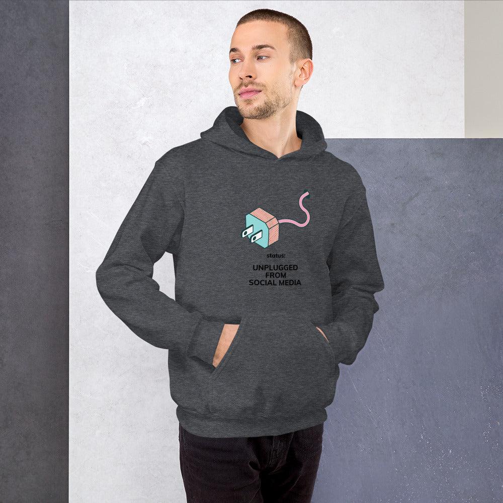 Unplugged From Social Media Unisex Hoodie