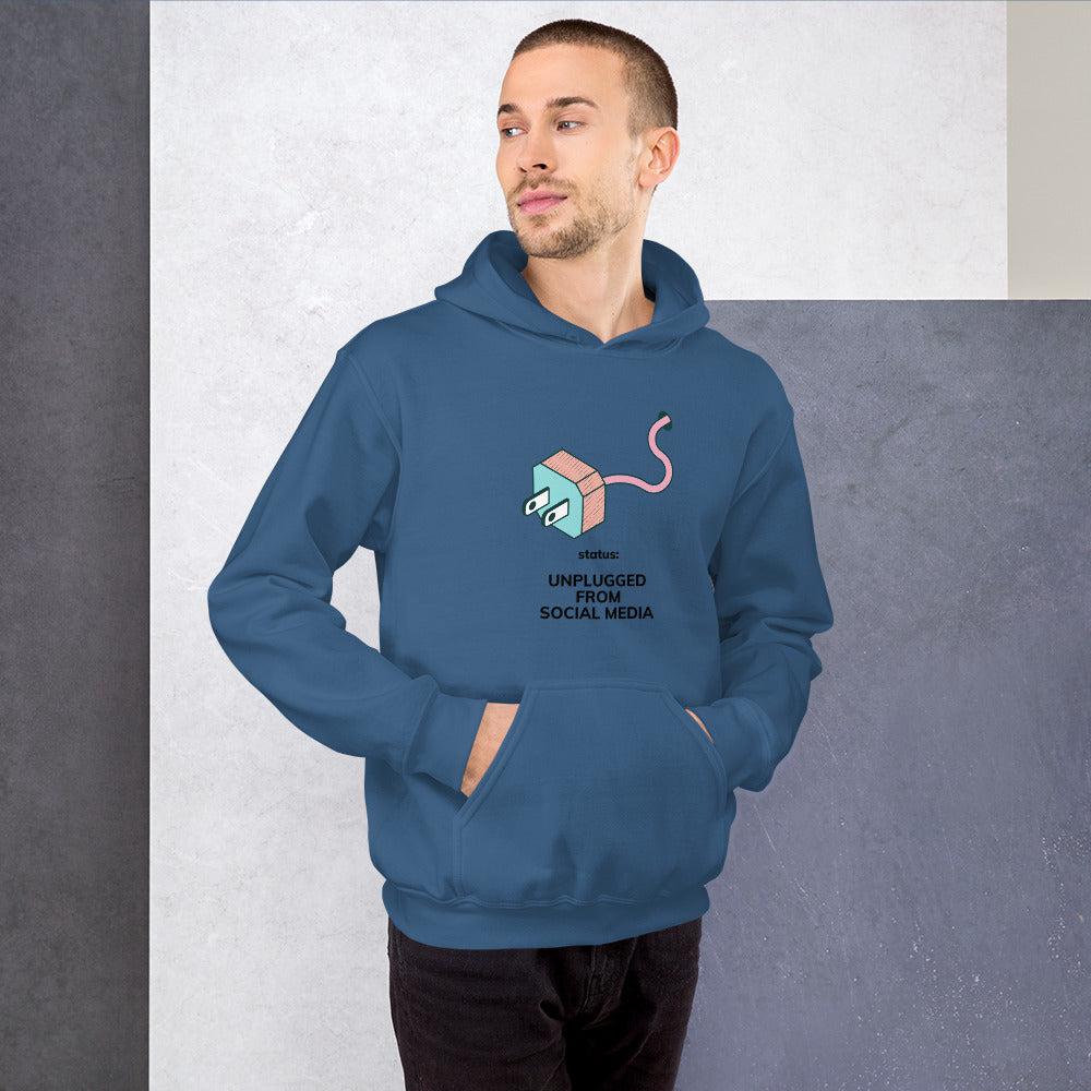Unplugged From Social Media Unisex Hoodie