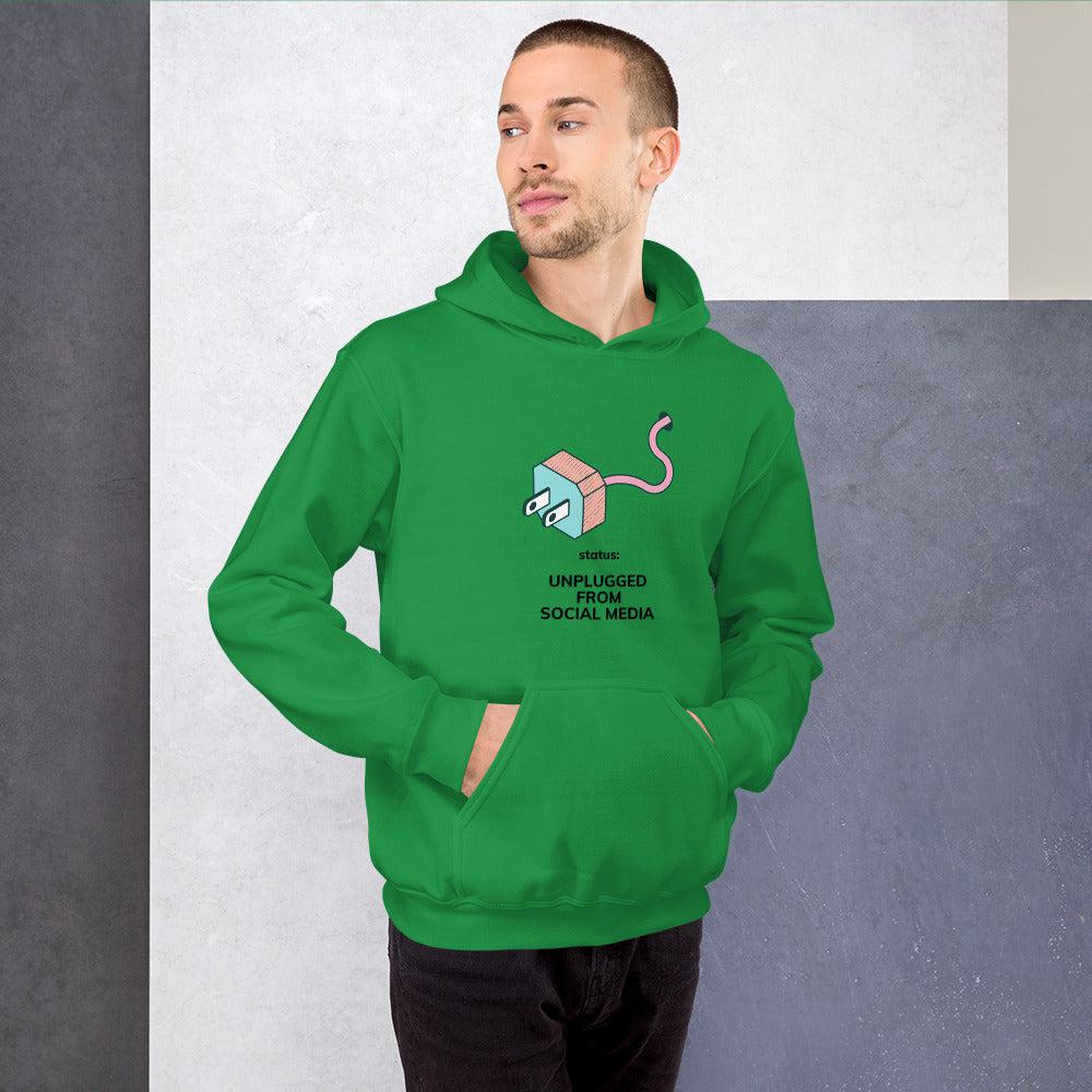Unplugged From Social Media Unisex Hoodie