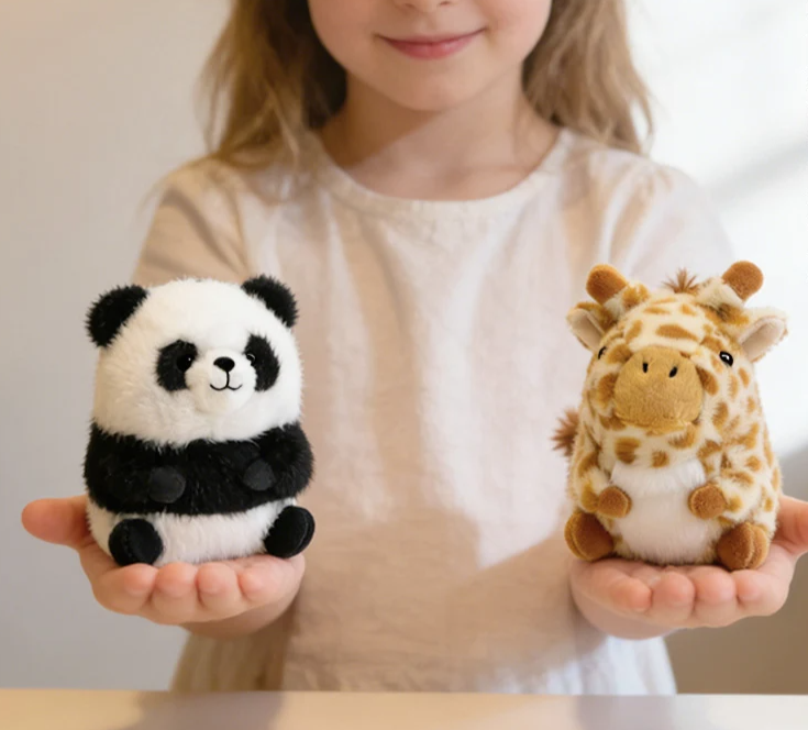 Cute Sitting Animal Plush