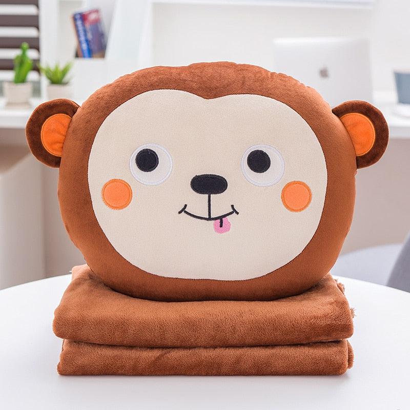 2 in 1 Animal Blanket & Pillow