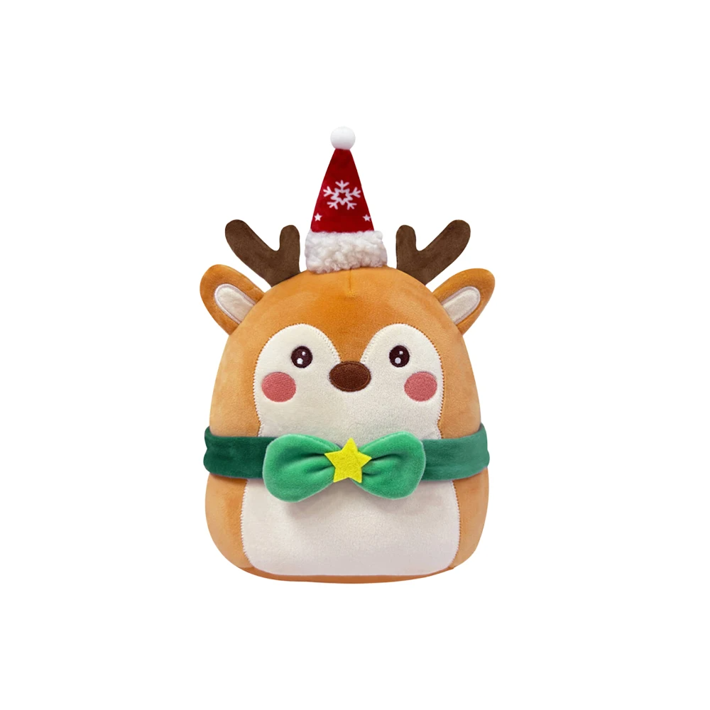 Christmas Reindeer Capybara Snowman Plush