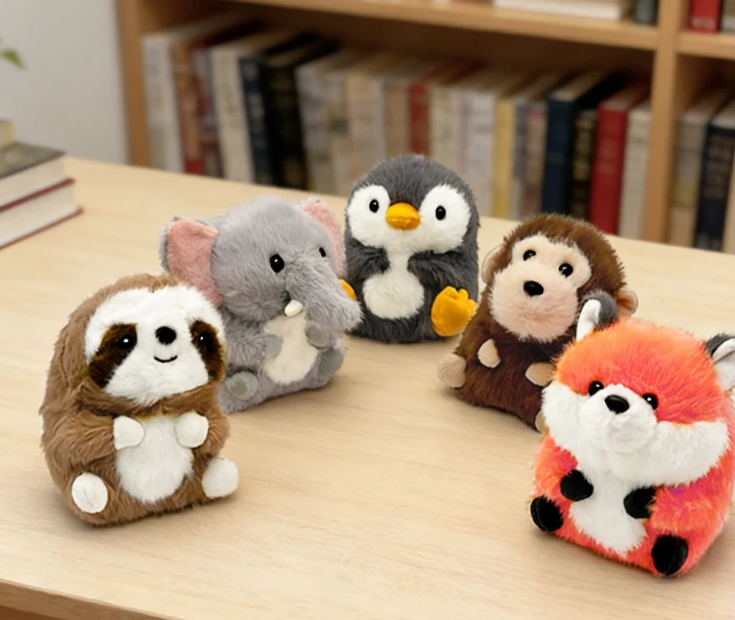 Cute Sitting Animal Plush