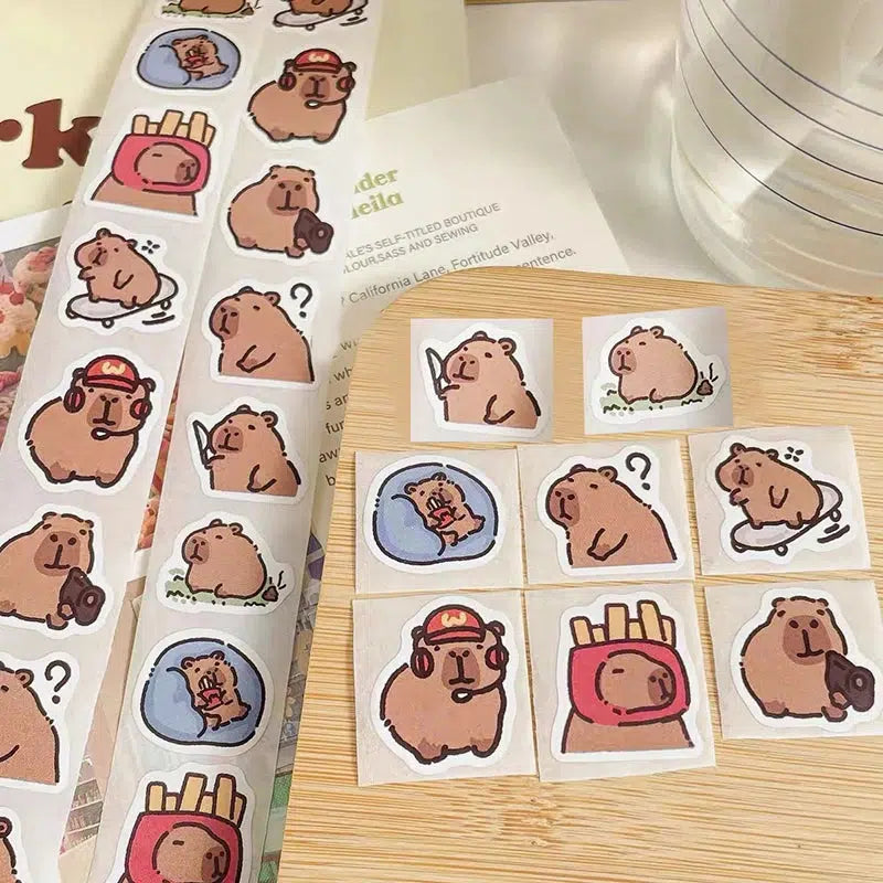 500 x Capybara Stickers