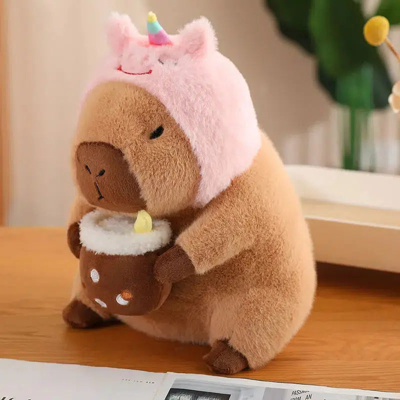 Bubble Tea Capybara Plush