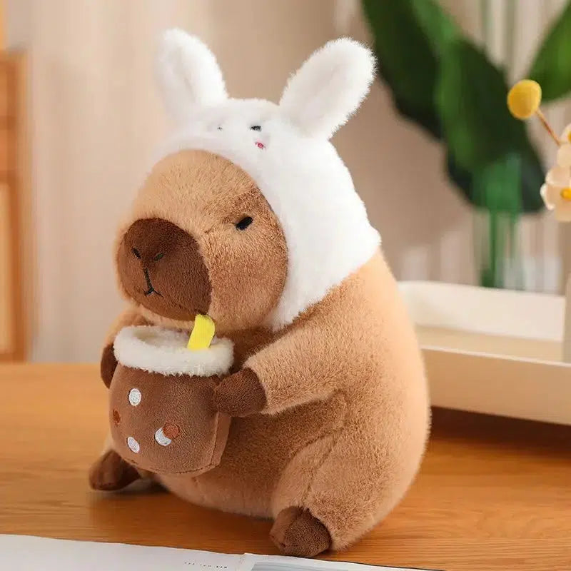Bubble Tea Capybara Plush