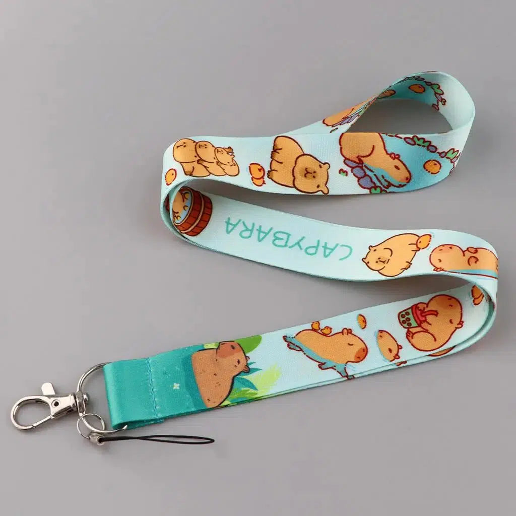 Capybara Lanyard/Card Sleeve