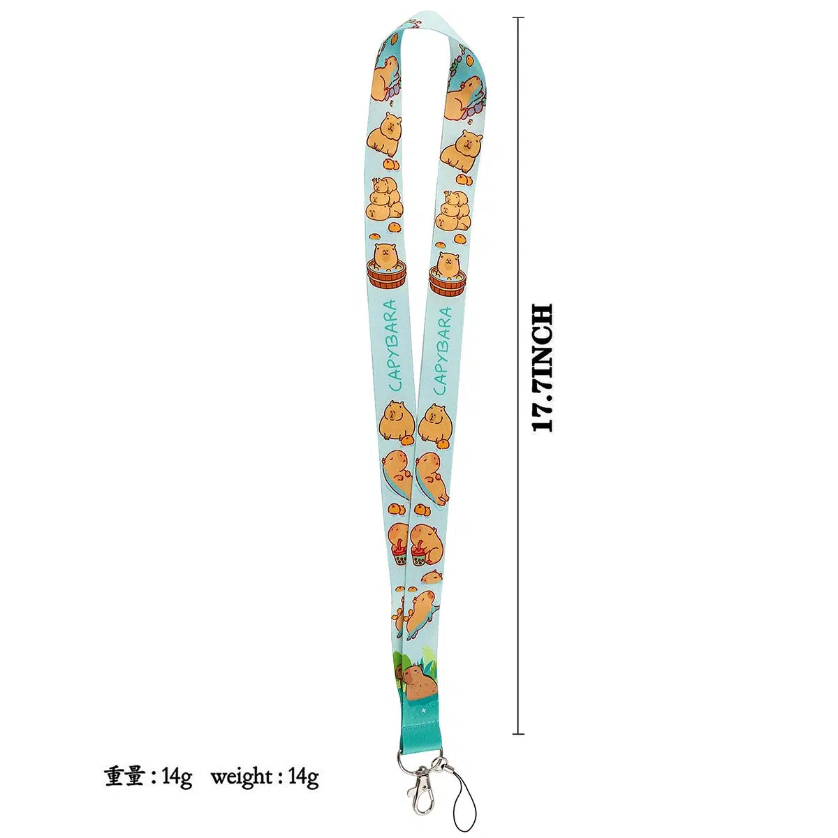 Capybara Lanyard/Card Sleeve