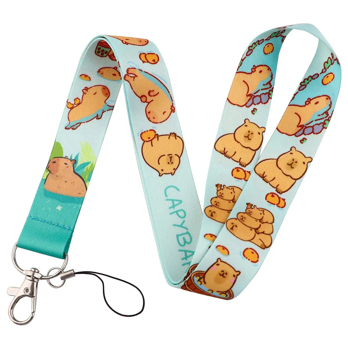 Capybara Lanyard/Card Sleeve