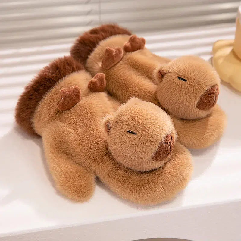 Capybara Plush Gloves