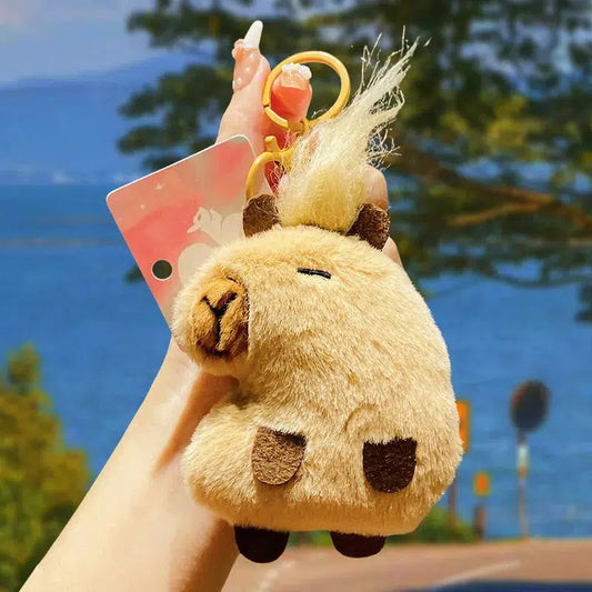 Capybara Plush Keychain