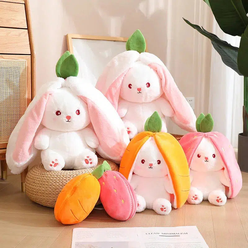 Carrot & Strawberry Rabbit Plush