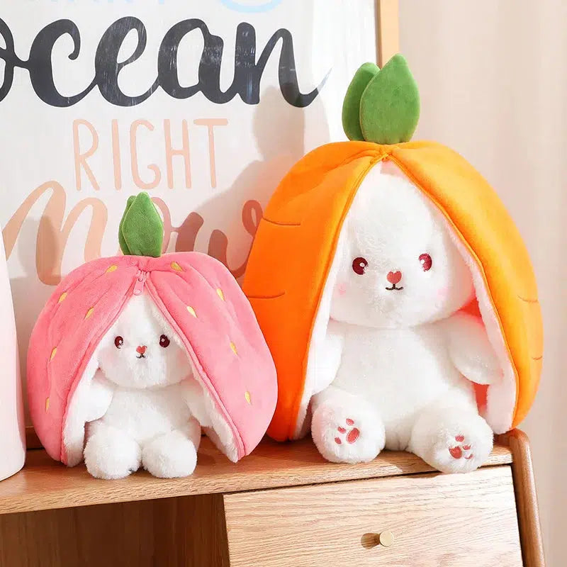 Carrot & Strawberry Rabbit Plush