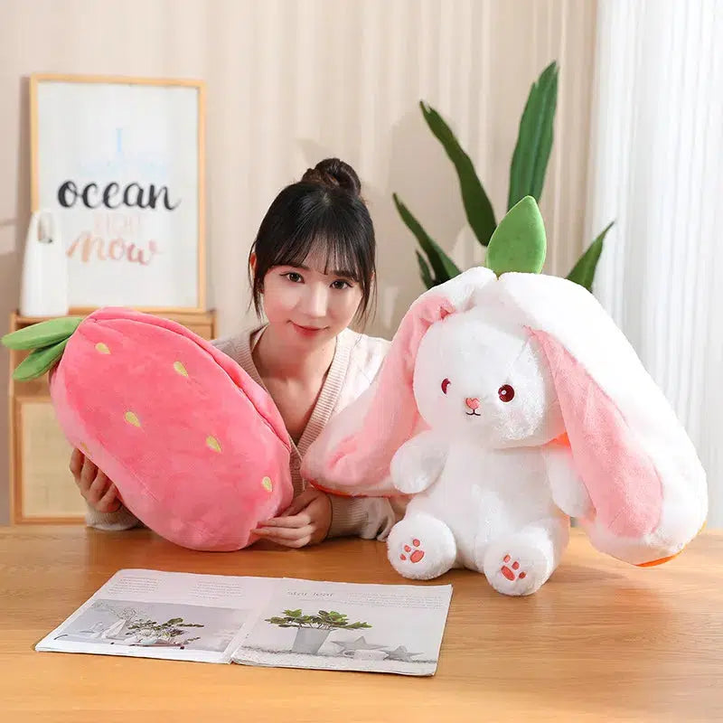 Carrot & Strawberry Rabbit Plush