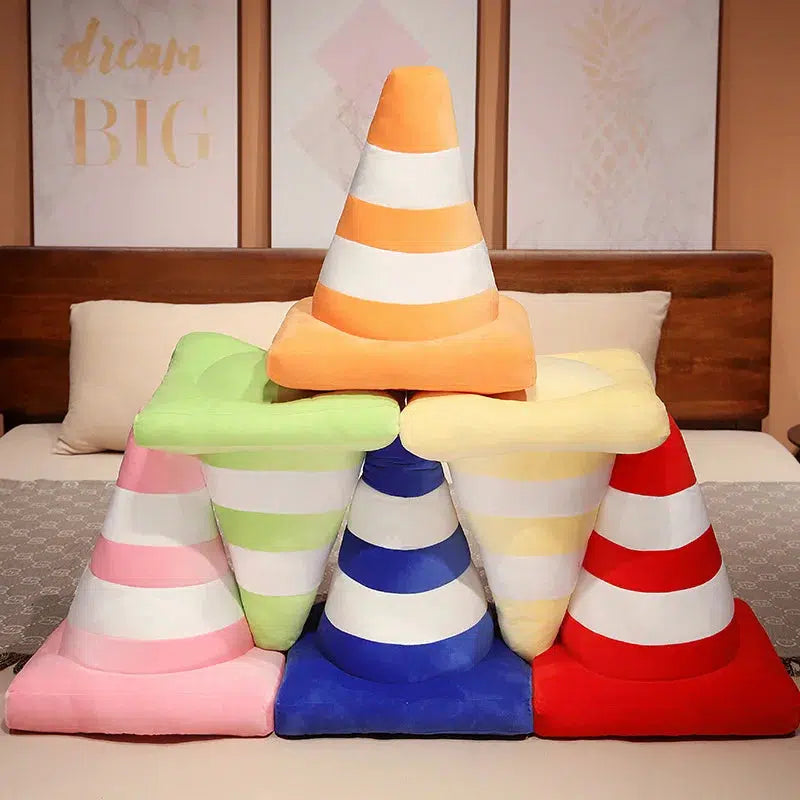 Coloured Traffic Cone Plush