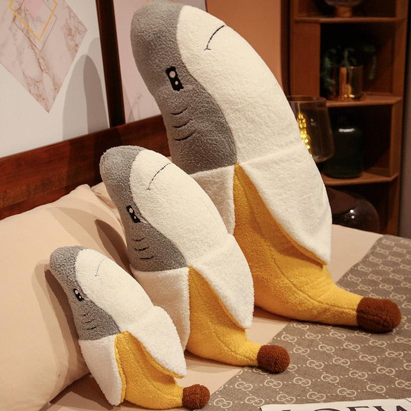 Giant Banana Shark Plush