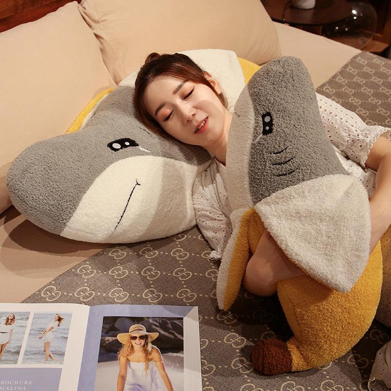 Giant Banana Shark Plush