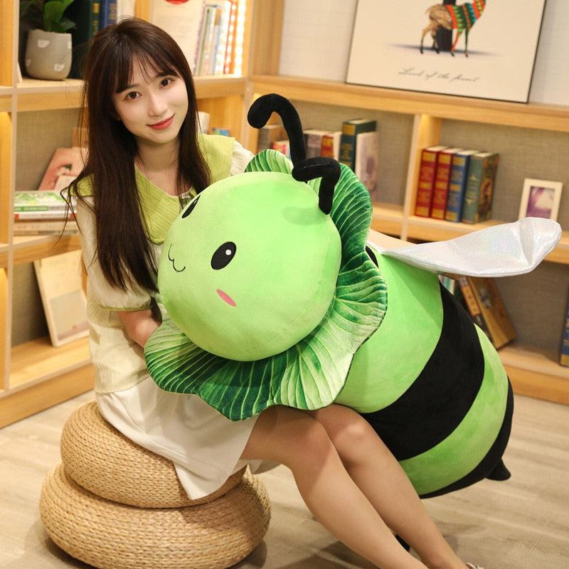 Giant Leafy Bee Plush