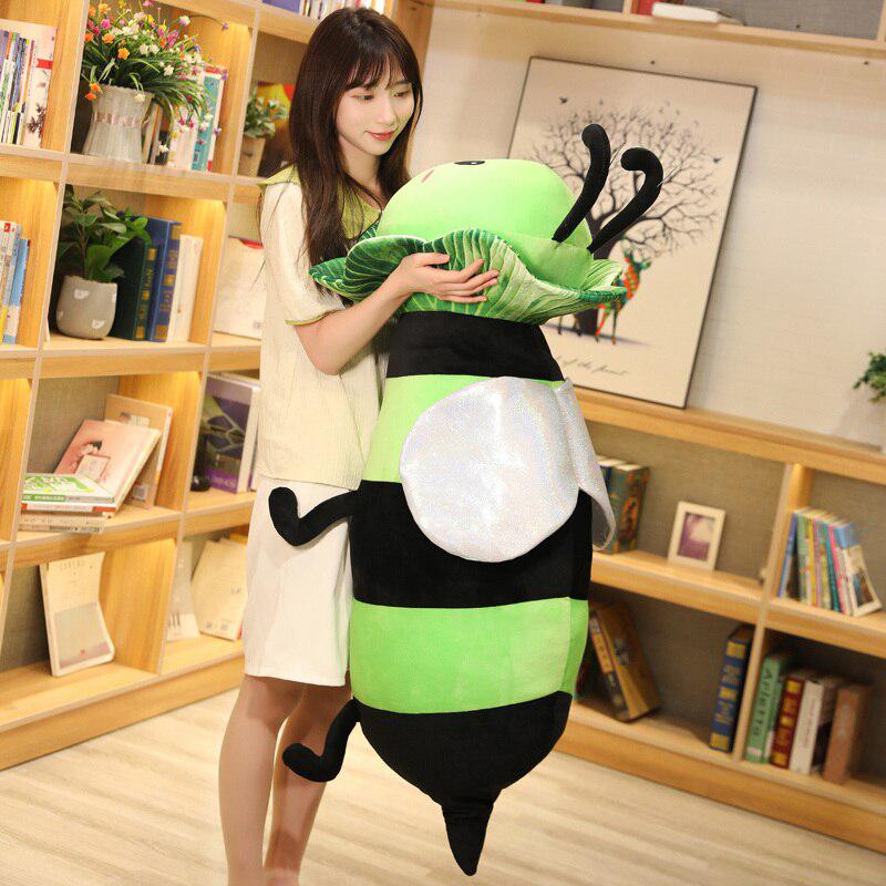 Giant Leafy Bee Plush