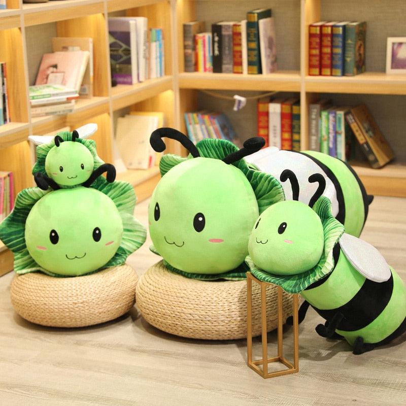 Giant Leafy Bee Plush