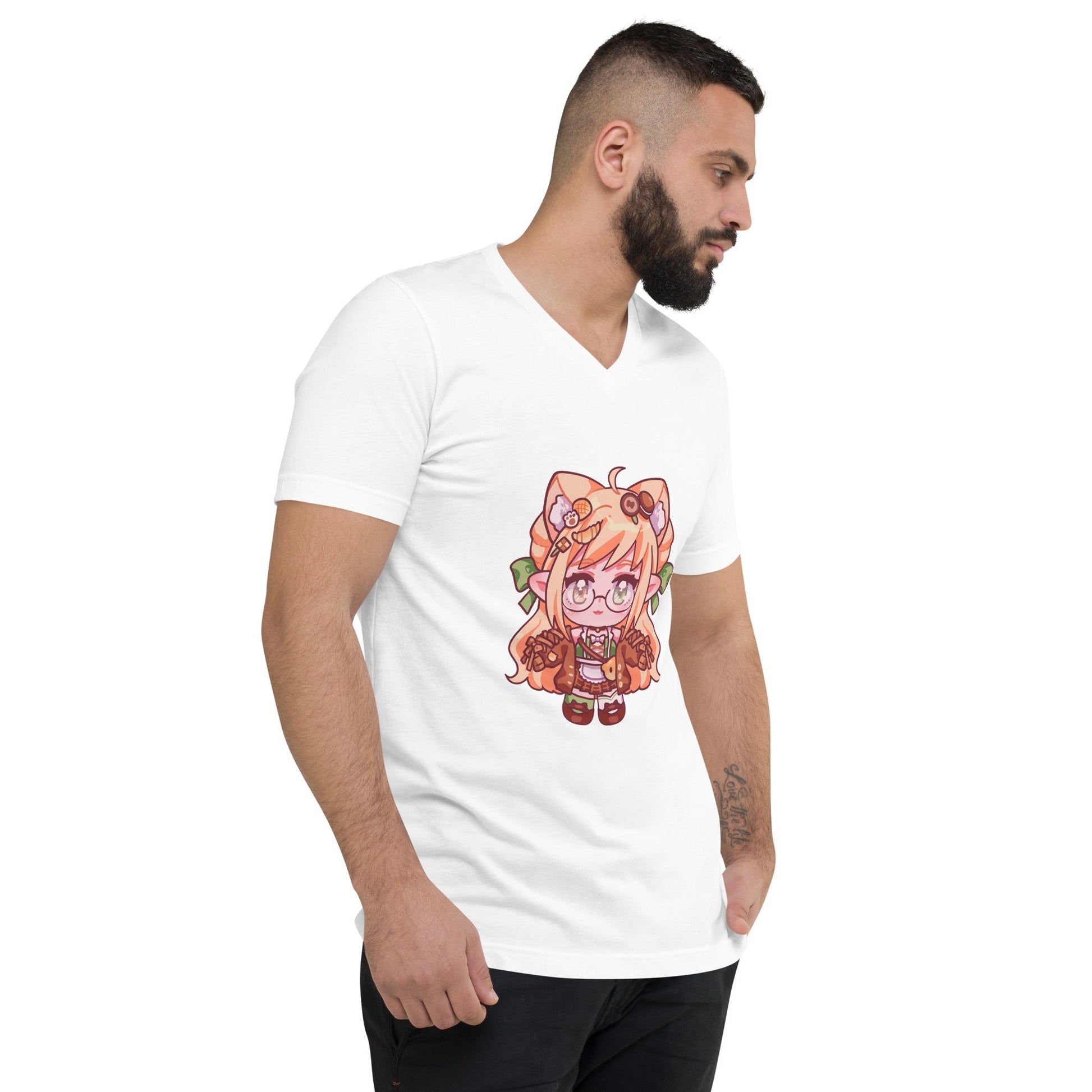 [Nekopan x CM] Chibi Nekopan Unisex V-Neck T-Shirt