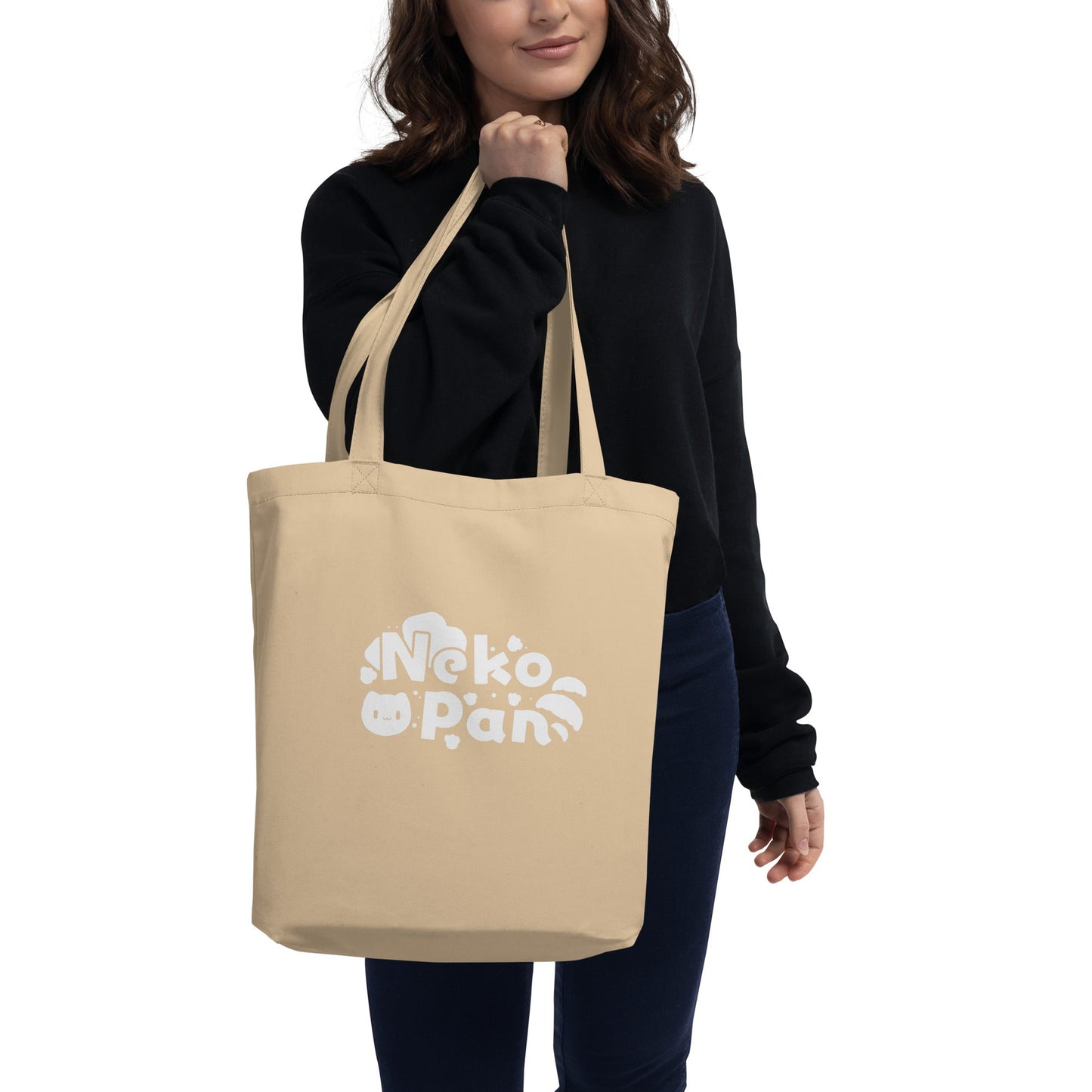 [Nekopan x CM] Nekopan Black & White Logo Tote Bag