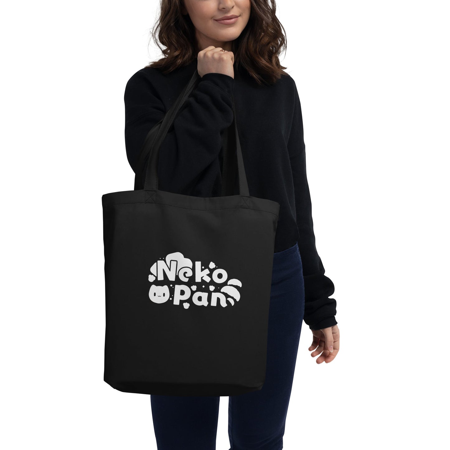 [Nekopan x CM] Nekopan Black & White Logo Tote Bag