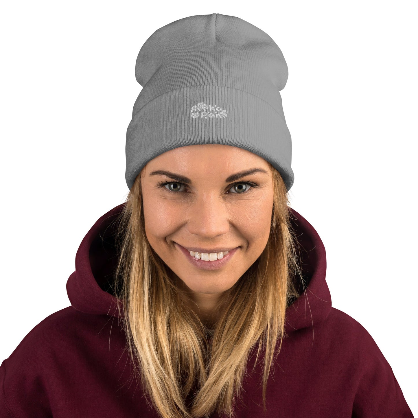 [Nekopan x CM] Nekopan White & Black Logo Embroidered Beanie