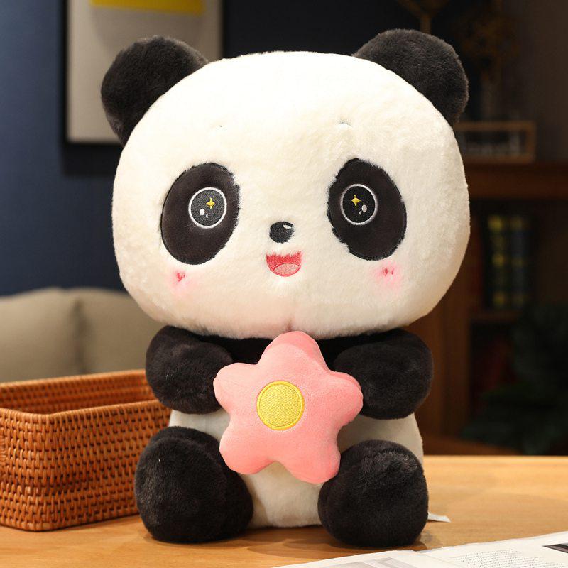 Panda with Flower Plush