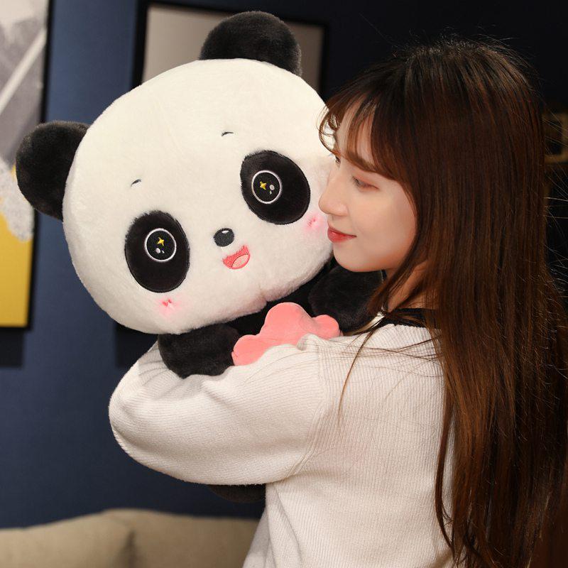 Panda with Flower Plush