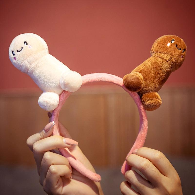 Plush Penis Headband