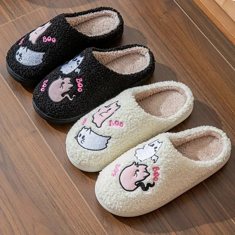 Boo Halloween Slippers