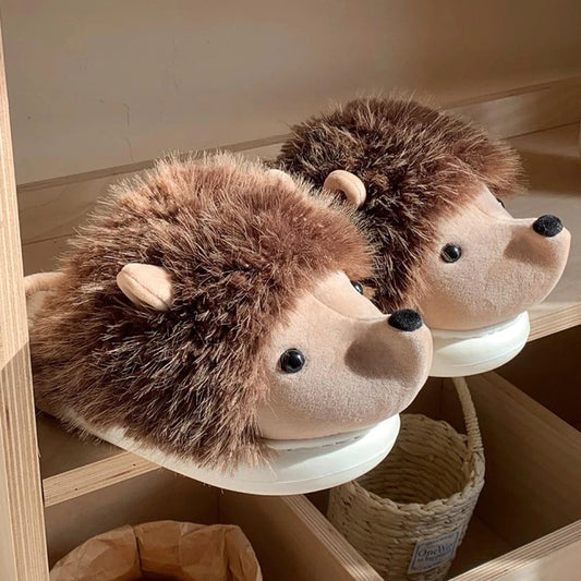 Fluffy Hedgehog Slippers