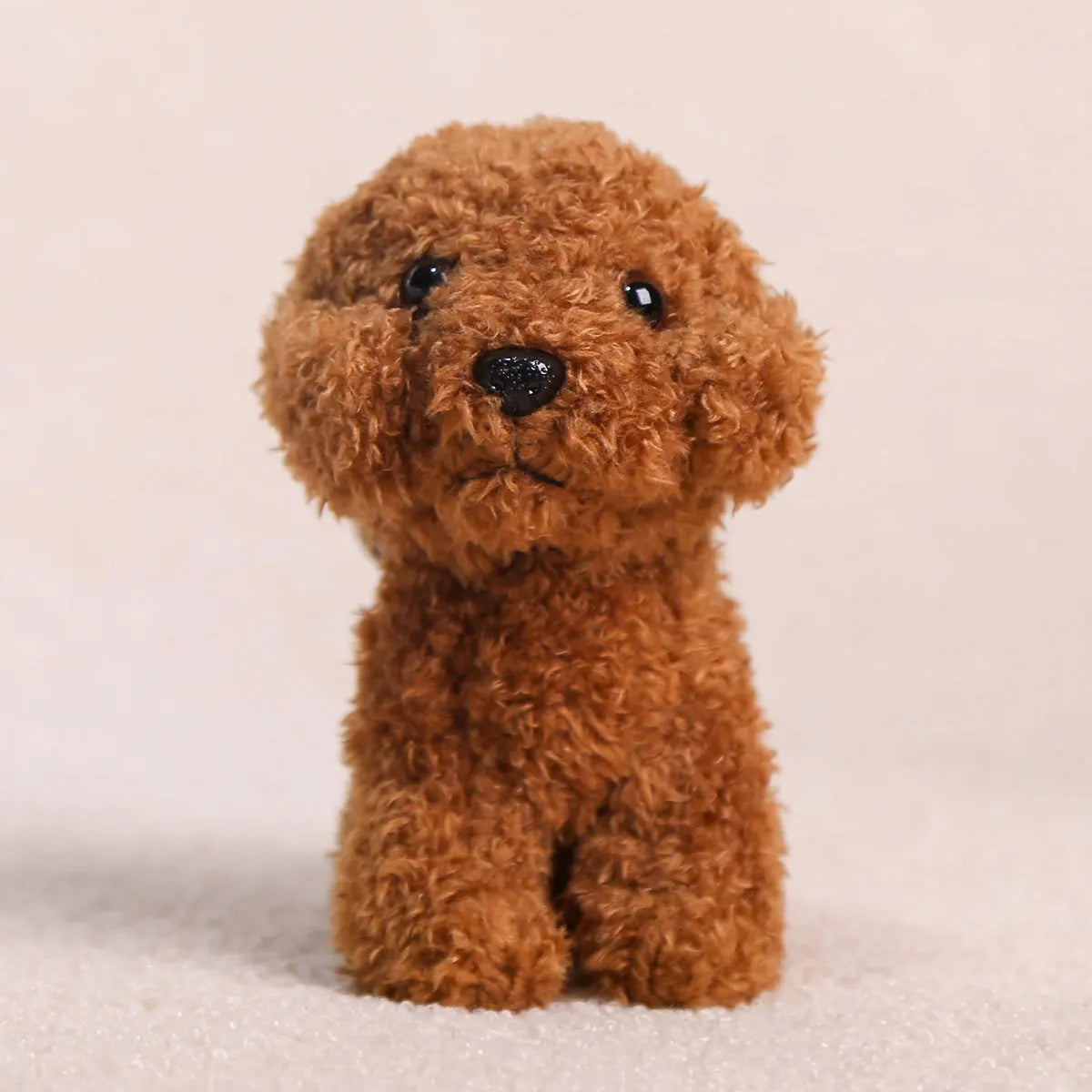 Teddy Poodle Plush Keyring