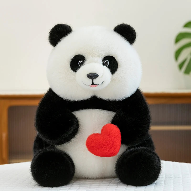 Love Heart Panda Plush
