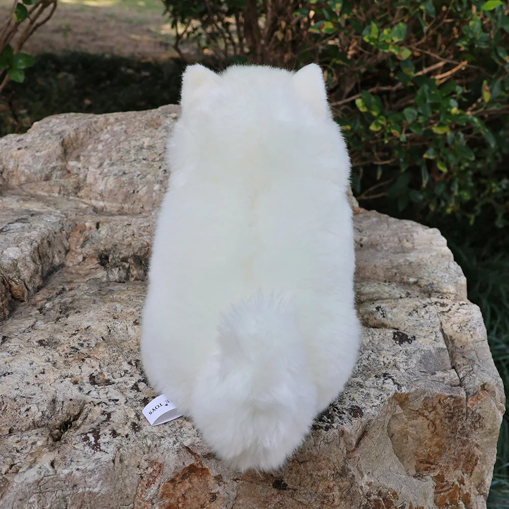 Lifelike Samoyed Push