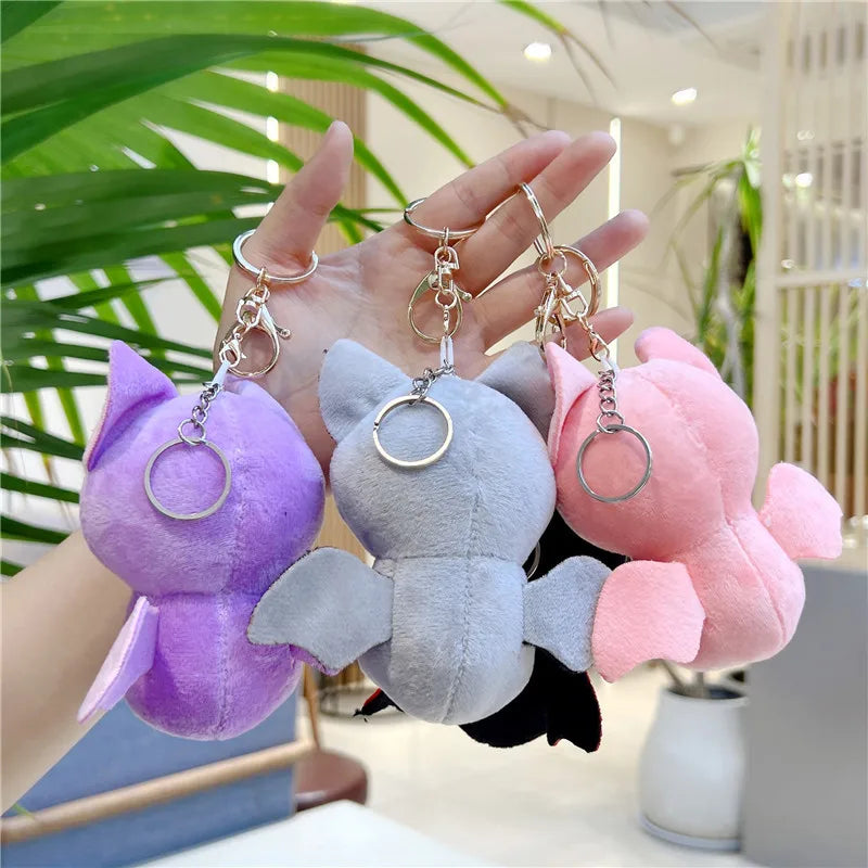Halloween Happy Bat Pendant Keychain