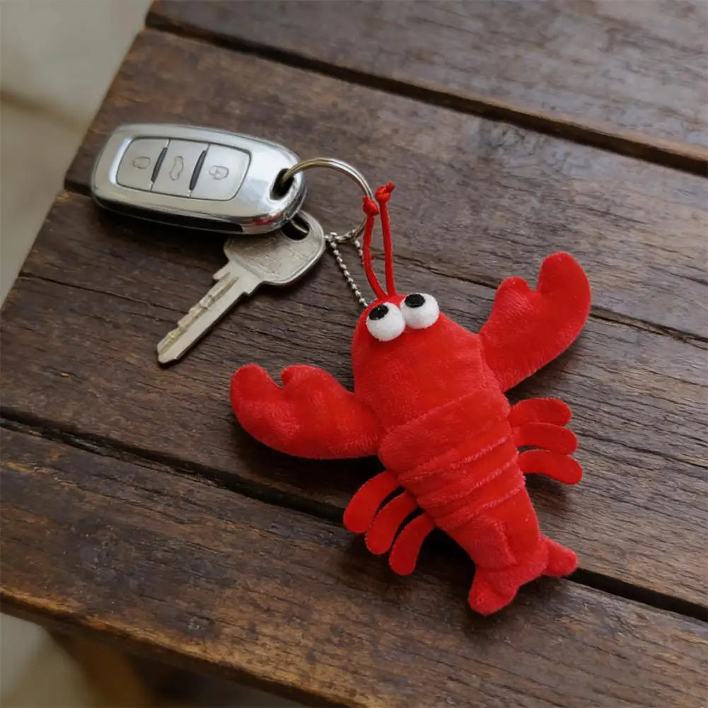 Mini Lobster Crab Plush Keyring