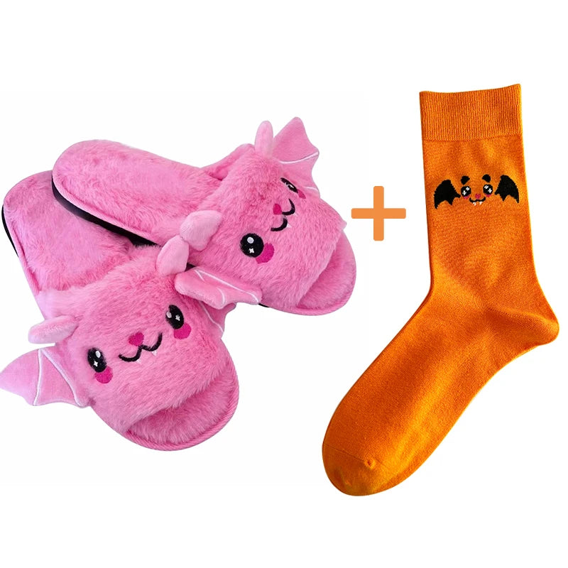 Halloween Bat Slippers