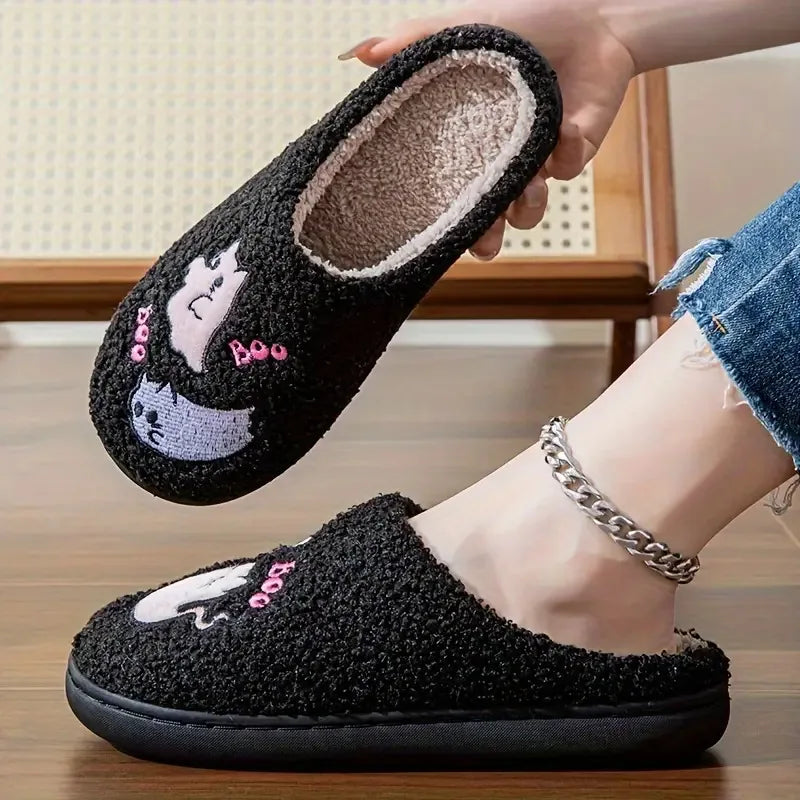 Boo Halloween Slippers